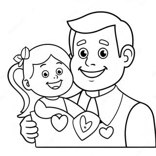 Happy Valentines Day Dad Coloring Page 19101-15378