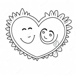 Cute Heart And Dad Coloring Page 19102-15398