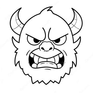 Angry Monster Coloring Page 19111-15383