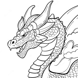 Furious Dragon Coloring Page 19112-15386