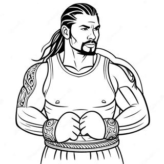 Roman Reigns Coloring Pages