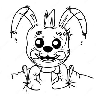 Creepy Springtrap In Shadows Coloring Page 19162-15437