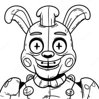 Creepy Springtrap In Shadows Coloring Page 19162-15439