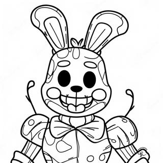 Creepy Springtrap In Shadows Coloring Page 19162-15440