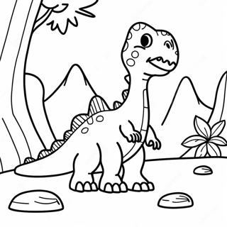 Dino Adventure Camp Coloring Page 19172-15433