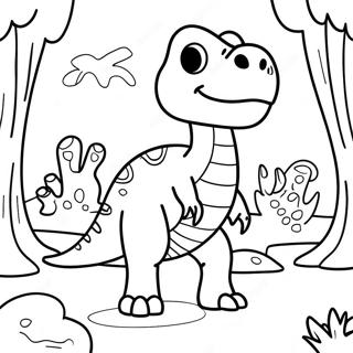 Dino Adventure Camp Coloring Page 19172-15435