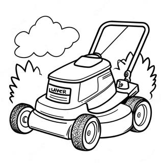 Classic Lawn Mower Coloring Page 19181-15444