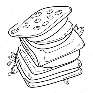 S Mores Treats Coloring Page 19191-15446