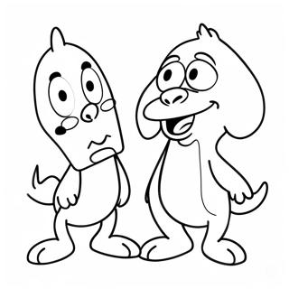 Ren And Stimpy Coloring Page 19271-15512