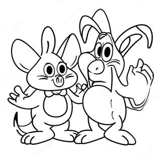 Ren And Stimpy Silly Adventure Coloring Page 19272-15513