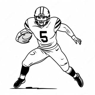 Saquon Barkley Running With Football Coloring Page 19292-15540