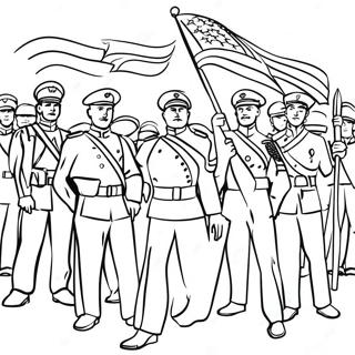 Patriotic Soldiers Coloring Page 192-157