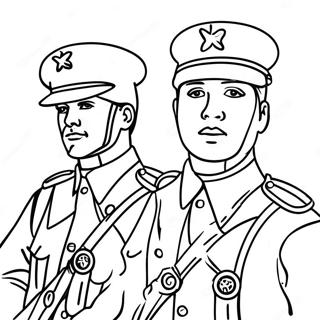 Patriotic Soldiers Coloring Page 192-159