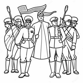 Patriotic Soldiers Coloring Page 192-160