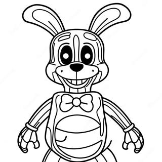 Creepy Withered Bonnie Coloring Page 19312-15555