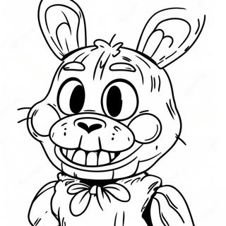 Creepy Withered Bonnie Coloring Page 19312-15556