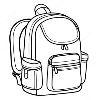 Colorful Backpack Coloring Page 1932-1589