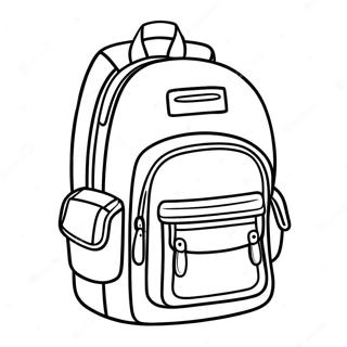 Colorful Backpack Coloring Page 1932-1591