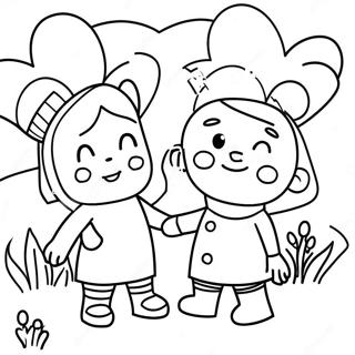 Poppy And Viva Adventure Coloring Page 19332-15569