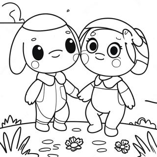 Poppy And Viva Adventure Coloring Page 19332-15571