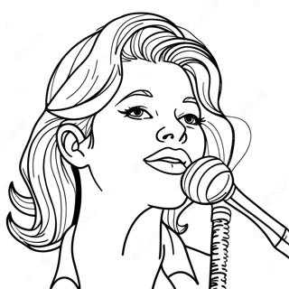 Singer Coloring Page 19381-15598