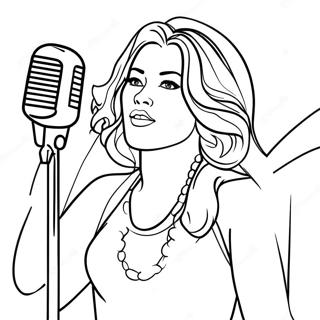 Singer Coloring Page 19381-15599