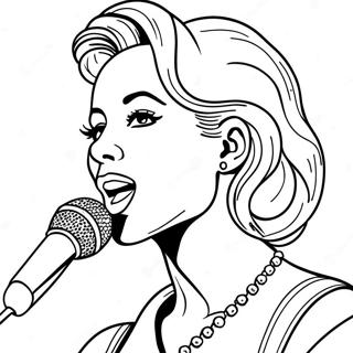 Singer Coloring Page 19381-15600