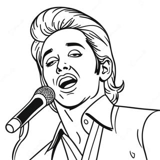 Famous Singer Performing On Stage Coloring Page 19382-15607