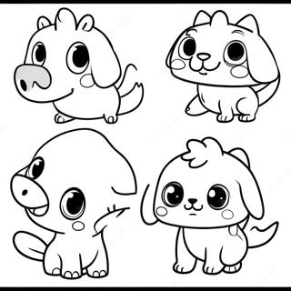 Cute Pet Simulator X Characters Coloring Page 19402-15623