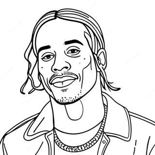 Travis Scott Coloring Pages