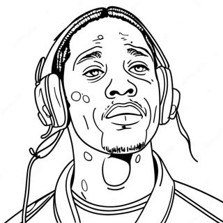 Travis Scott Coloring Page 19411-15626