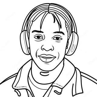 Travis Scott Coloring Page 19411-15628