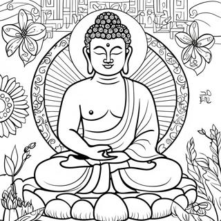 Buddha Coloring Pages