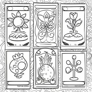 Colorful Loteria Card Coloring Page 19442-15657