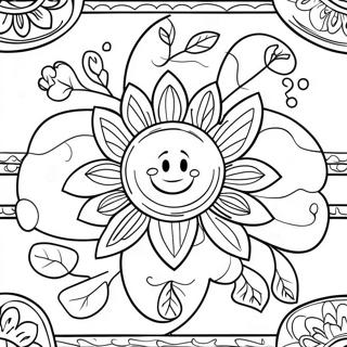 Colorful Loteria Card Coloring Page 19442-15658