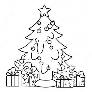 Festive Christmas Tree Countdown Coloring Page 19452-15664