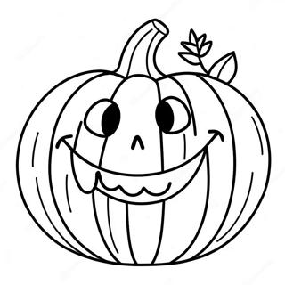 Smiling Jack O Lantern Coloring Page 19462-15671