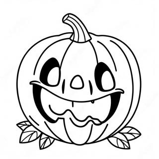 Smiling Jack O Lantern Coloring Page 19462-15672