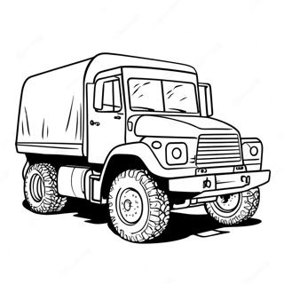 Army Truck Coloring Pages