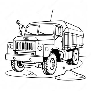 Army Truck Coloring Page 19471-15674