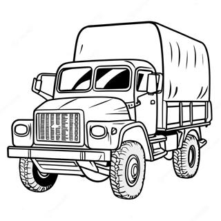 Army Truck Coloring Page 19471-15675