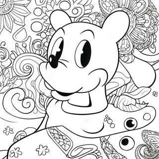 Disney Trippy Coloring Page 19481-15685