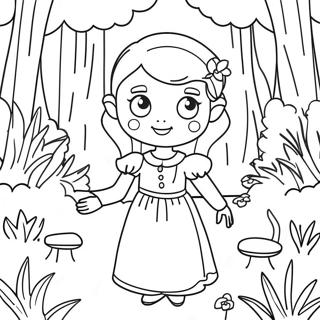 Sophie Foster In Magical Forest Coloring Page 19502-15697