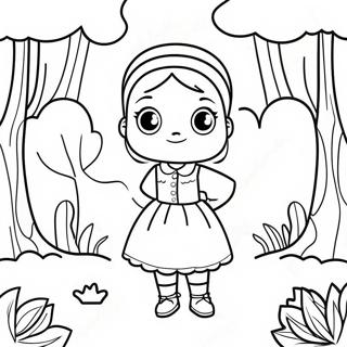 Sophie Foster In Magical Forest Coloring Page 19502-15698