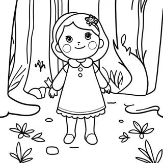 Sophie Foster In Magical Forest Coloring Page 19502-15699