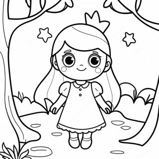 Sophie Foster In Magical Forest Coloring Page 19502-15700