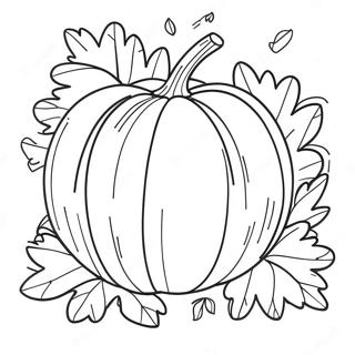 Autumn Pumpkin Coloring Page 19531-15740