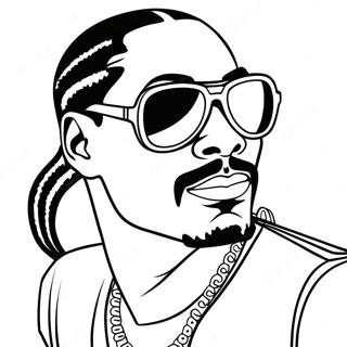 Snoop Dogg With Sunglasses Coloring Page 19542-15731