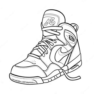 Basketball Shoes Coloring Page 19581-15763