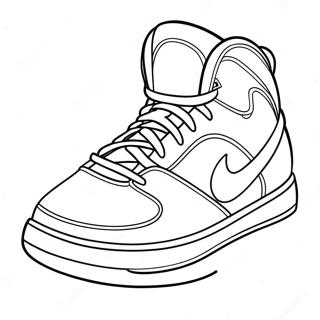 Basketball Shoes Coloring Page 19581-15764